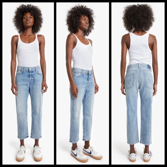 💕MOTHER SUPERIOR💕 Scrapper Ankle Jeans Wild Calling 32 NWT - Picture 1 of 15